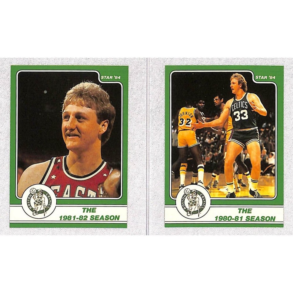 (2) 1984 Star Basketball Larry Bird Cards (1 of 2)