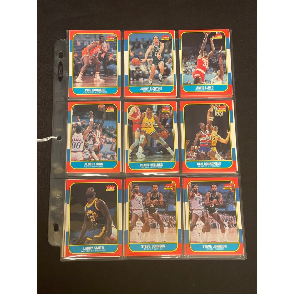 (36) 1986 Fleer Basketball Nice Shape (1 of 2)