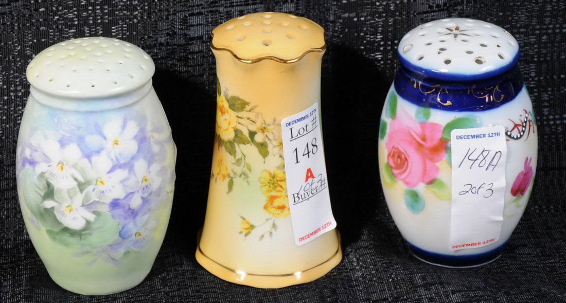 Group of three sugar shakers: Group of three sugar shakers