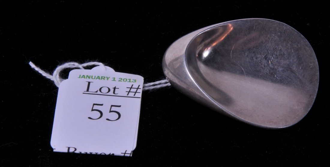 Georg Jensen Danish Silver Brooch: Georg Jensen Danish Silver Brooch Nanna and Jorgen 1964 Oyster #328 .80 OZT