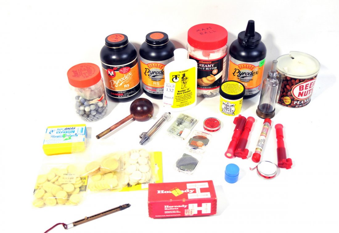 Black Powder Musket Accessories: Black Powder Musket Accessories: Patches, Balls, Powder, Cleaning Supplies