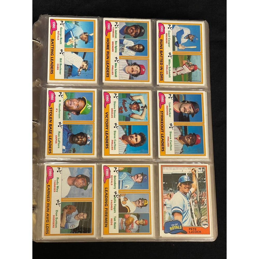 1981 Topps Baseball Complete Set Hi Grade (1 of 4)
