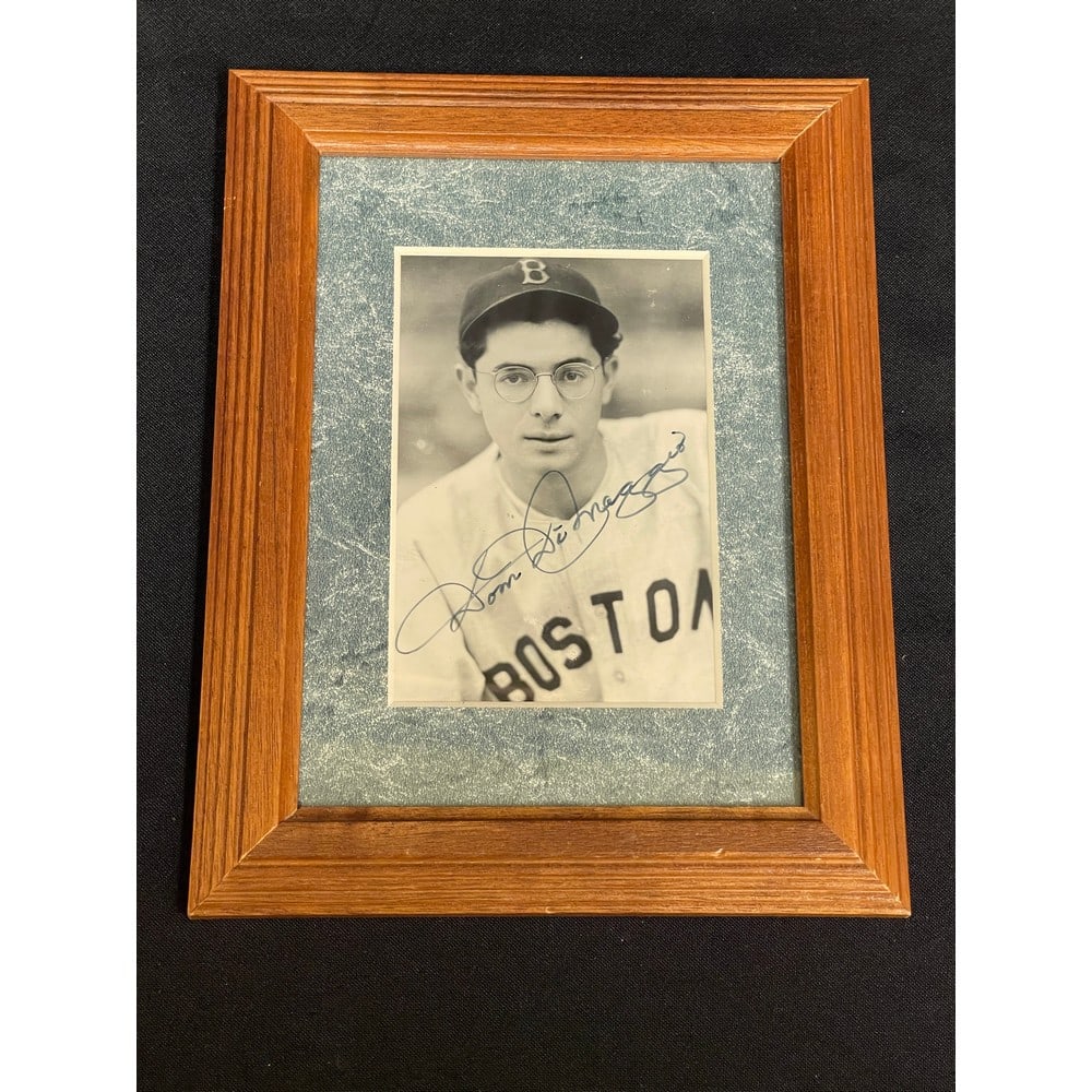 Dom Dimaggio Signed Framed Photo 9x7: Dom Dimaggio Signed Framed Photo 9x7
