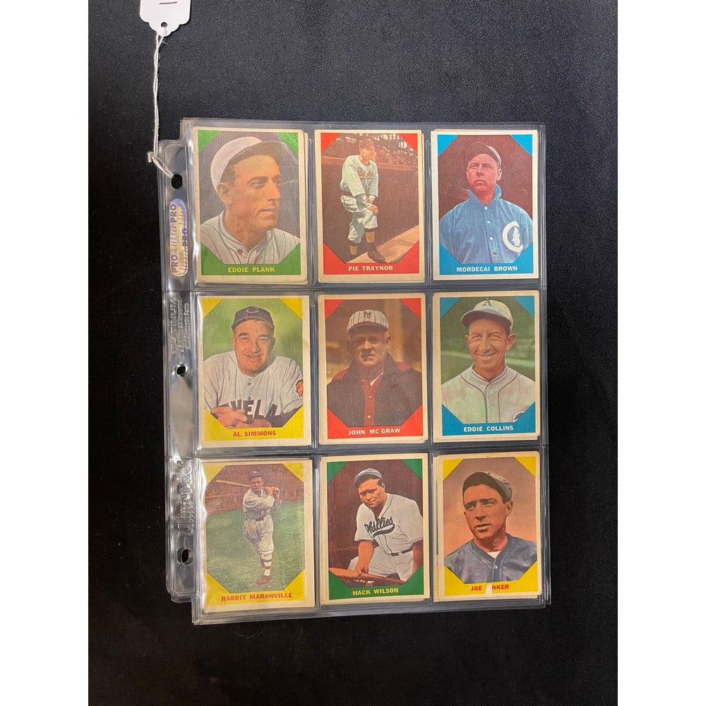 (18) 1960 Fleer Baseball Greats Cards (1 of 4)