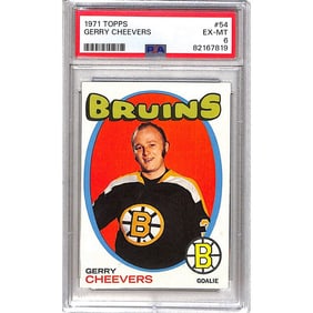 1971 Topps Gerry Cheevers Psa 6