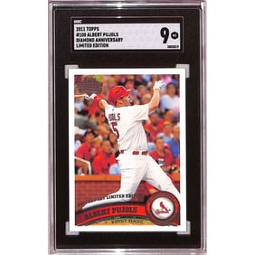 2011 Topps Albert Pujols Diamond Anniv. Sgc 9