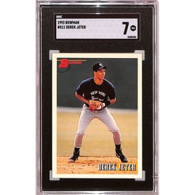 1993 Bowman Derek Jeter Rookie Sgc 7