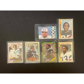 (6) Vintage Football Stars/rookies