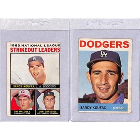 (2) 1964 Topps Sandy Koufax