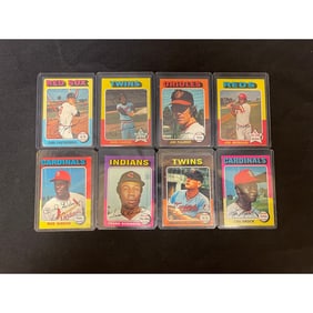 (15) 1975 Topps Baseball Stars/hof