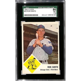 (2) Sgc Graded 1963 Fleer Baseball Stars/hof