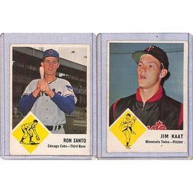 (2) 1963 Fleer Baseball Stars/hof