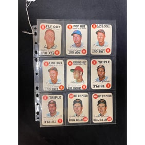 (9) 1968 Topps Game Stars/hof
