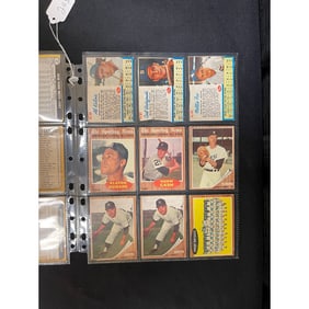 (18) 1960's Topps Baseball Stars/hof