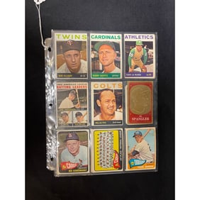 (19) 1960's Topps Baseball Stars/hof