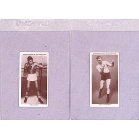 (2) 1938 Churchman Boxing Hof