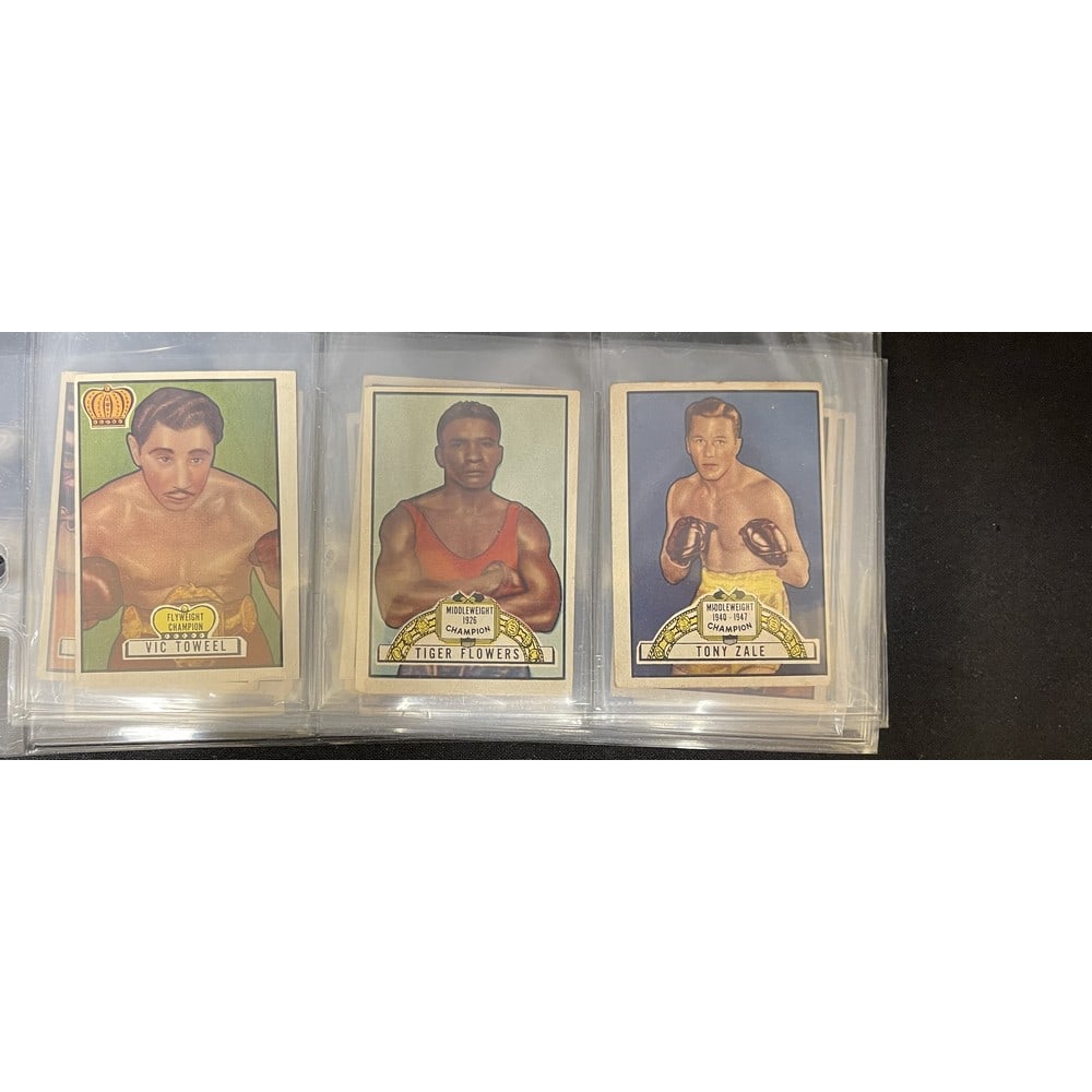 (12) 1951 Topps Ringside Boxing Cards Nice Shape (1 of 8)