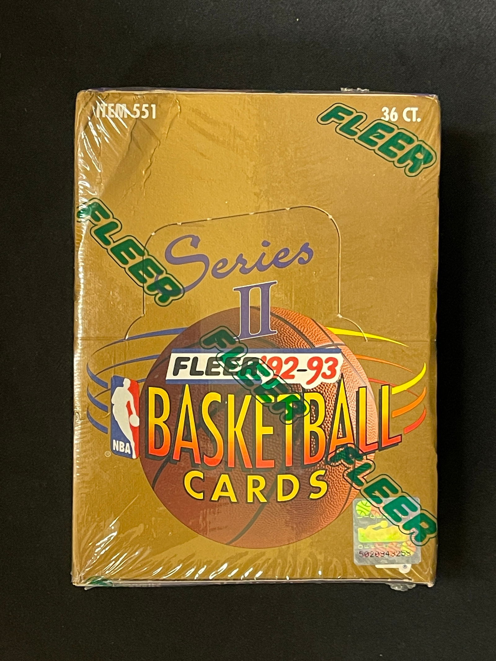 1992-93 Fleer Basketball Sealed Wax Box (1 of 1)