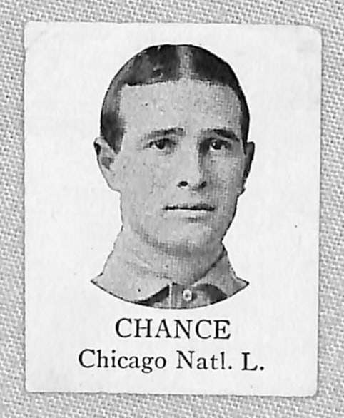 1909 Colgan's Chips Square Proof Frank Chance: 1909 Colgan's Chips Square Proof Frank Chance