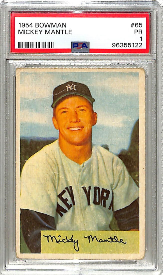 1954 Bowman Mickey Mantle Psa1 (1 of 2)