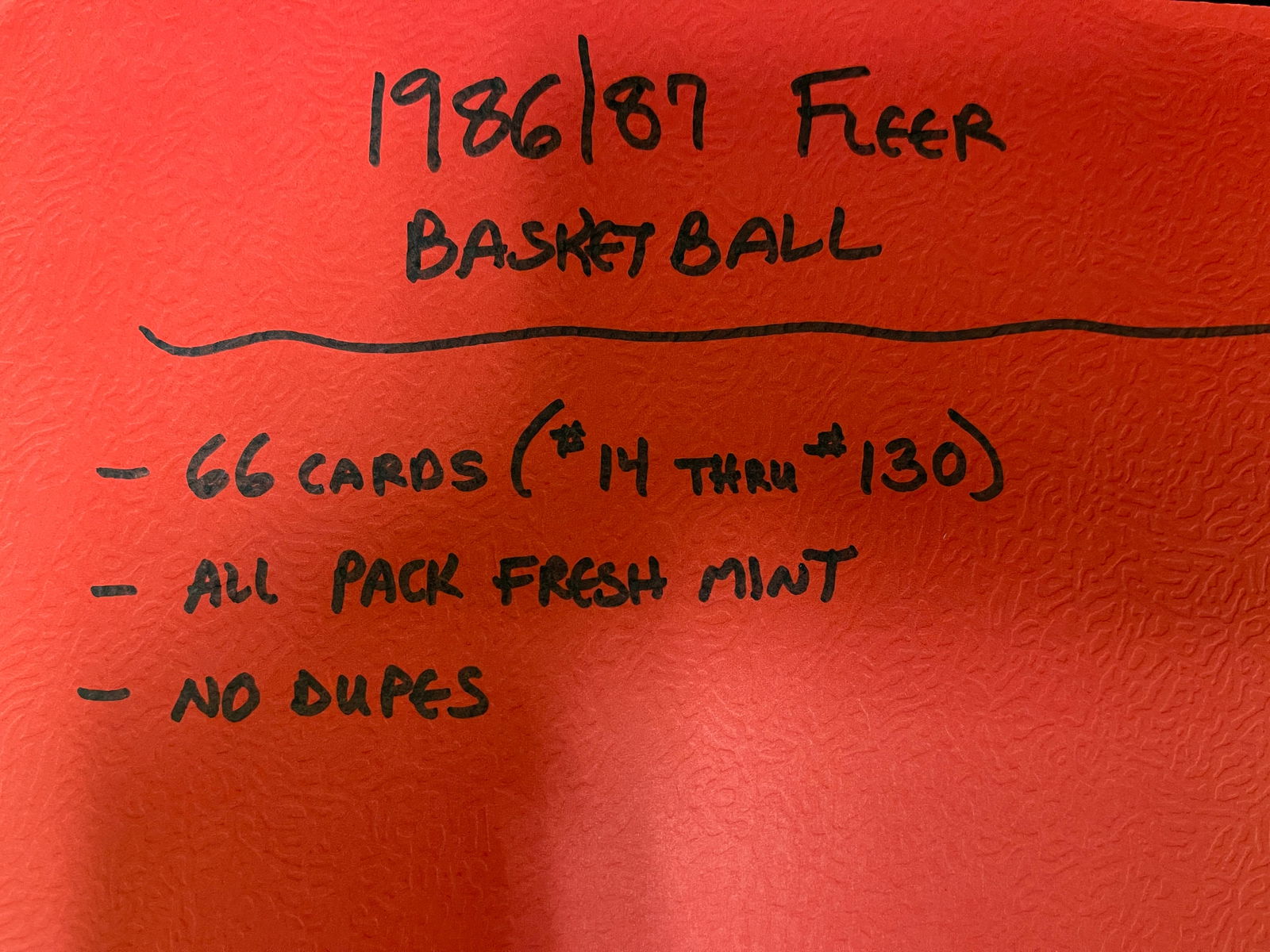 (66) 1986 Fleer Basketball Cards All Mint (1 of 7)