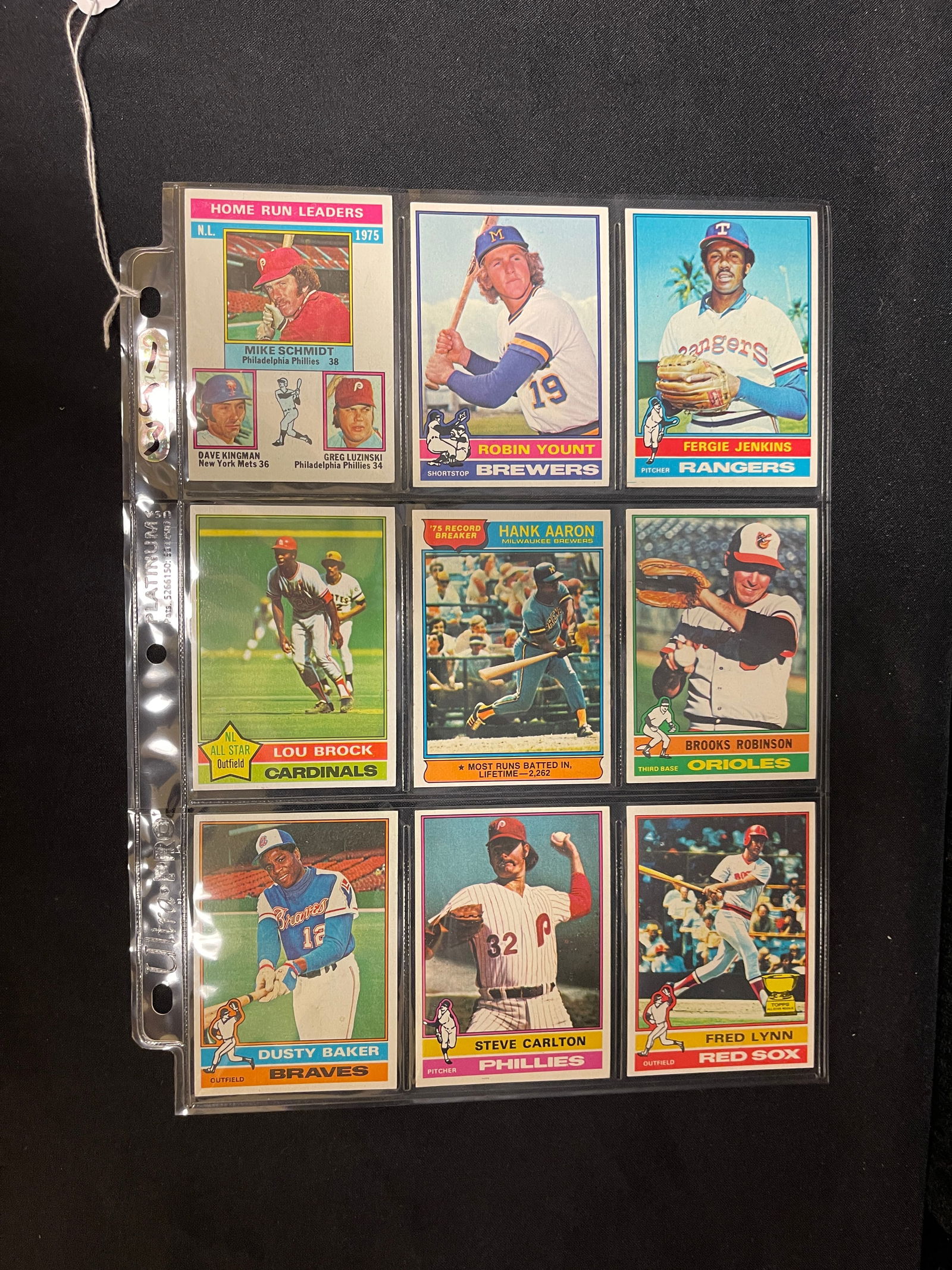 (9) 1976 Topps Baseball Star Cards Nice Condition (1 of 2)