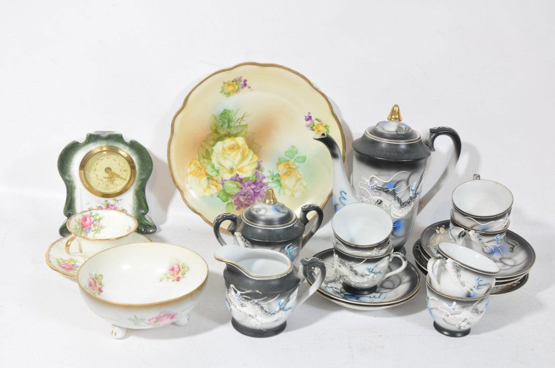 Meiyo China/Nippon 15 piece tea set depicting dragons, Mar 06, 2013