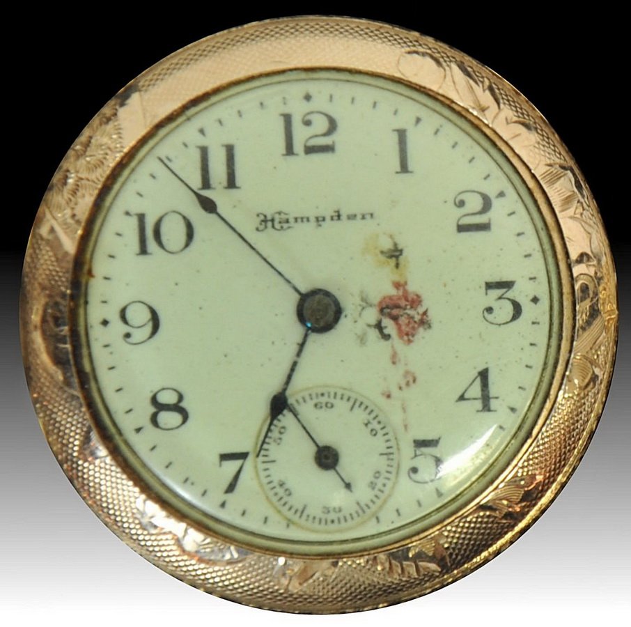 14 Kt. Gold Hampden Ladies Pocket Watch (SC2): 14 Kt. Gold Hampden Ladies Pocket Watch with Molly Stark Movement 27 grams with movement