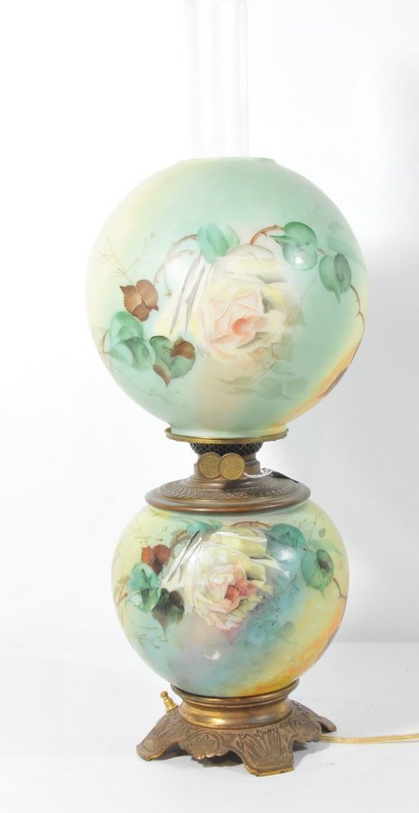 27" Duplex Gone With The Wind Lamp(T1): 27" Duplex Gone With The Wind Lamp