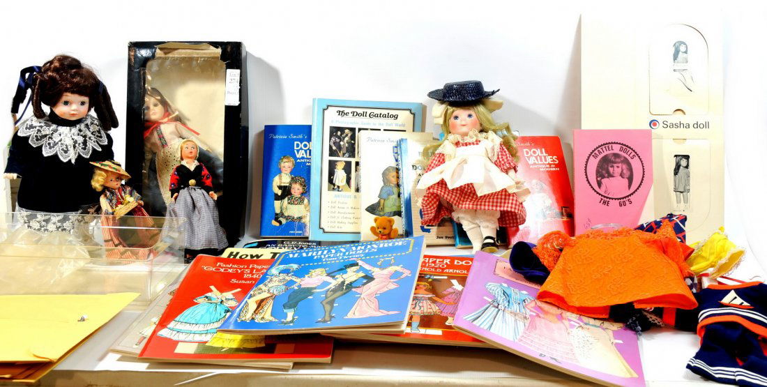 Doll Collection to include(T6): Doll Collection to include: Ideal Cinnamon Doll 1972 Crissy family, "Velvet's Little Sister" rooted auburn grow hair, blue painted eyelashes, 11 1/2 " in orange/white polka dot two piece playsuit with