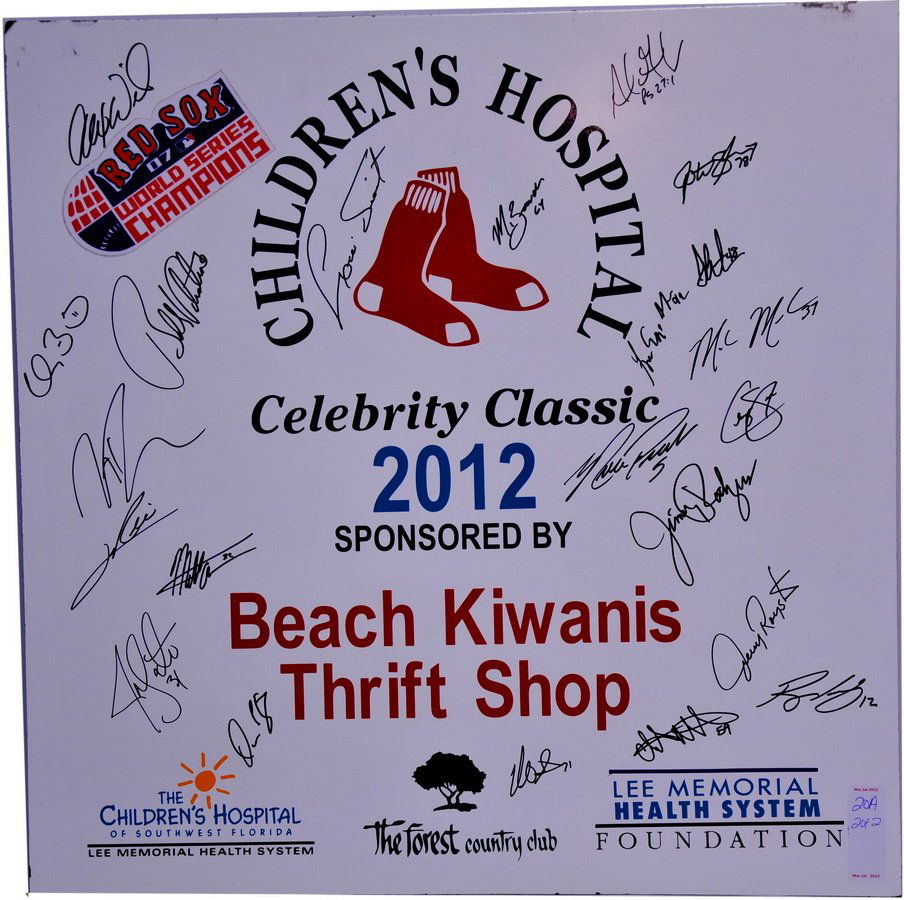 Pair of Children's Hospital autographed boards/T3: including 2012/ and 2010 signed by Celebrities and sports figures including Michael Jordan, and more