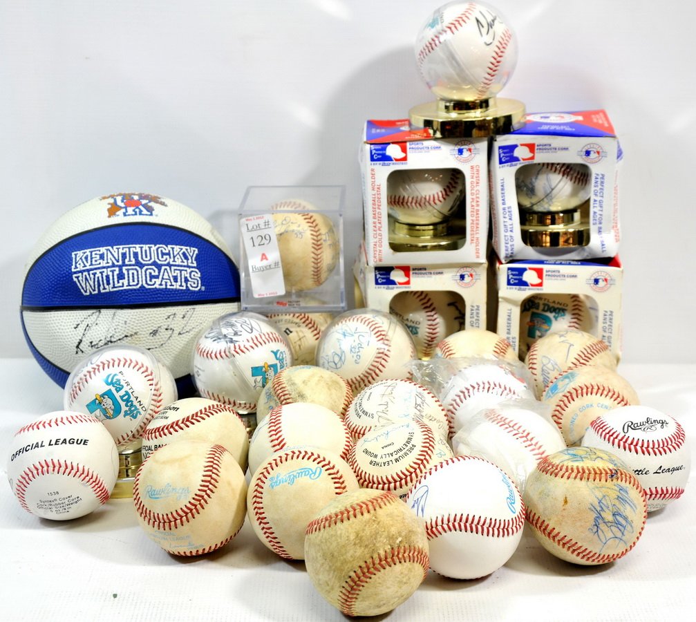 Collection of Portland Sea Dogs signed Balls/T4: over 25 balls