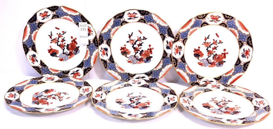 Set of 6 Spode Copeland Plates 9"/FRONT: Set of 6 Spode Copeland Plates 9"