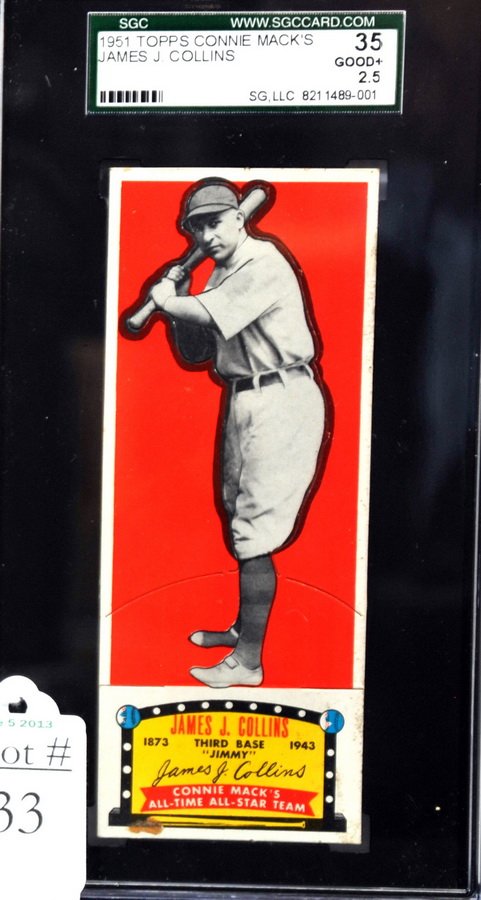 1951 Connie Macks Allstars James Collins SC5: Graded by SGC 35 Good+ 2.5
