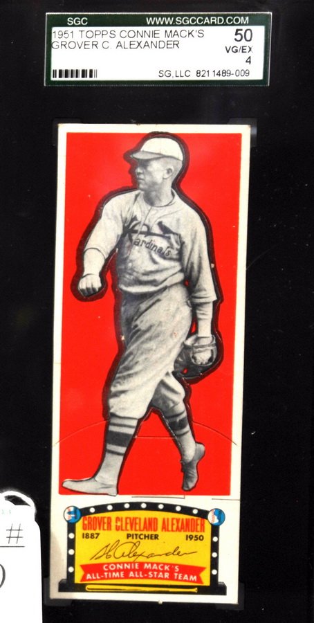 1951 Connie Macks Allstars Grover Alexander SC5: Graded by SGC 50 VG/EX 4