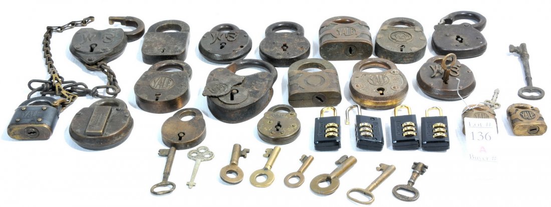 Fine Assortment of antique locks T3