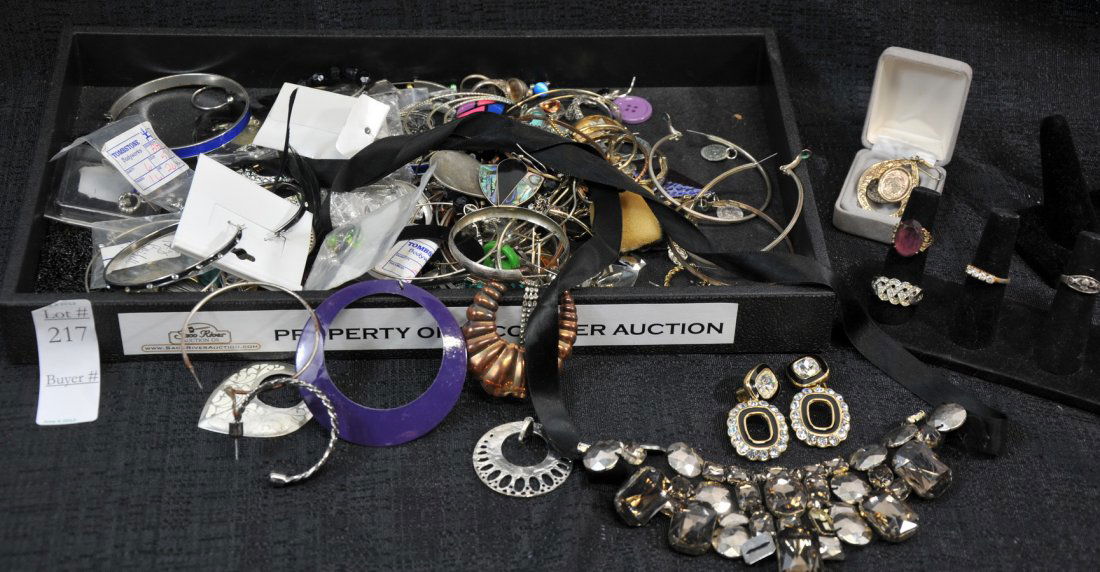 Collection of costume jewelry SC3: to include sterling silver, body jewelry and more