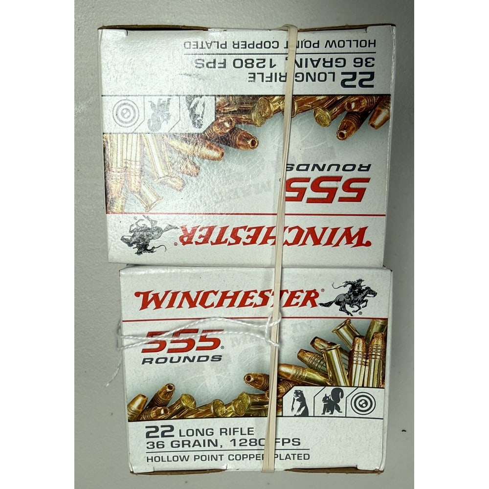 (2) 555 Round Boxes Winchester 22 Caliber (1 of 1)