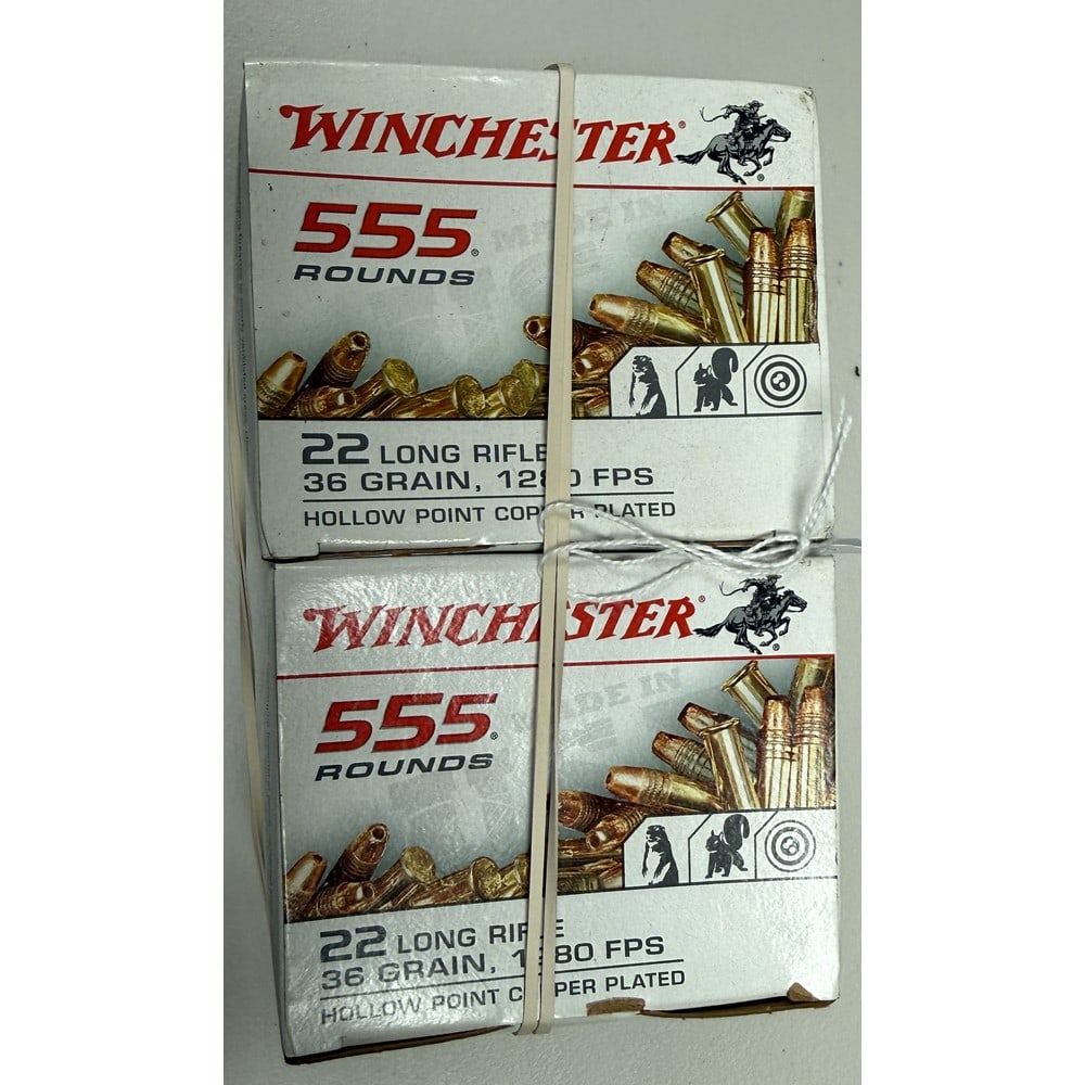(2) 555 Round Boxes Winchester 22 Caliber (1 of 1)