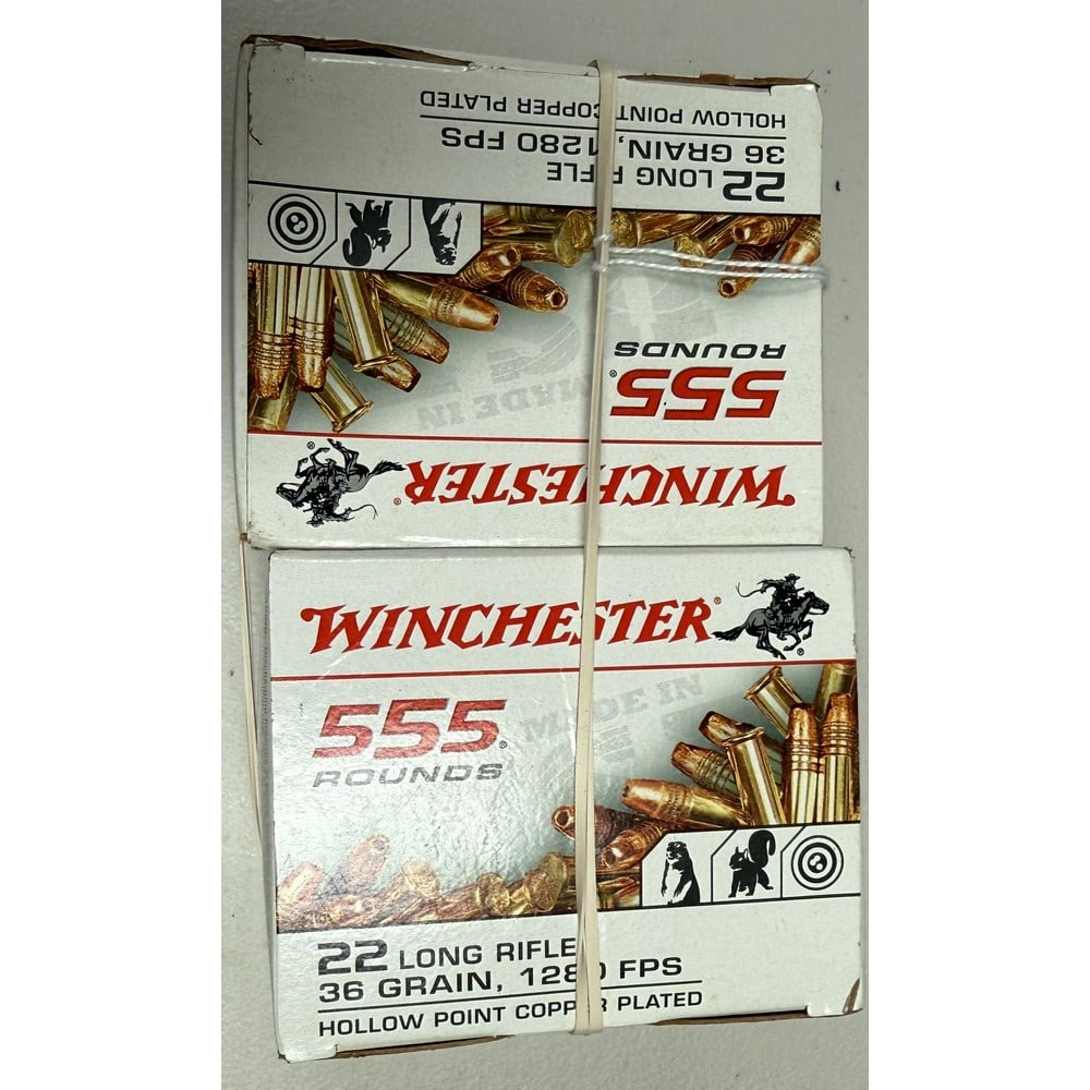 (2) 555 Round Boxes Winchester 22 Caliber (1 of 1)
