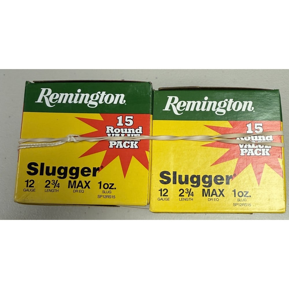 (2) 15 Round Boxes Of Remington Slugs (1 of 2)