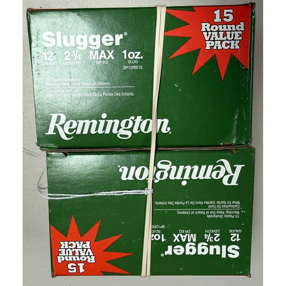 (2) 15 Round Boxes Of Remington Slugs (1 of 1)