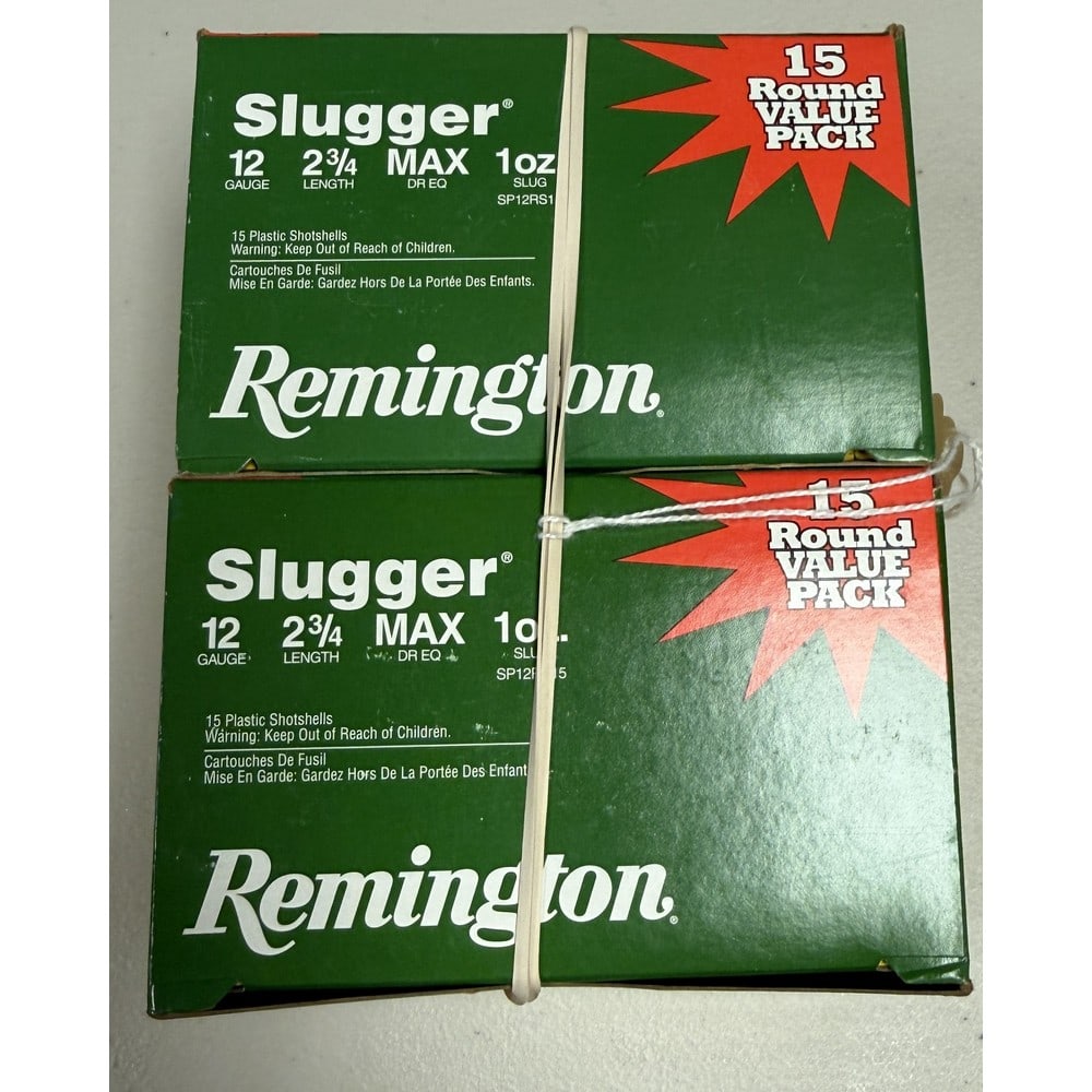 (2) 15 Round Boxes Of Remington Slugs (1 of 1)