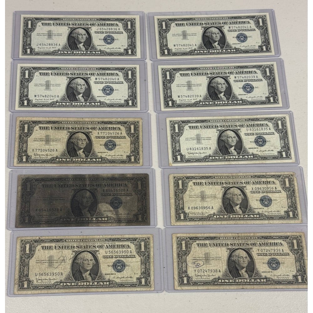 (10) Us $1 Silver Certificates (1 of 1)