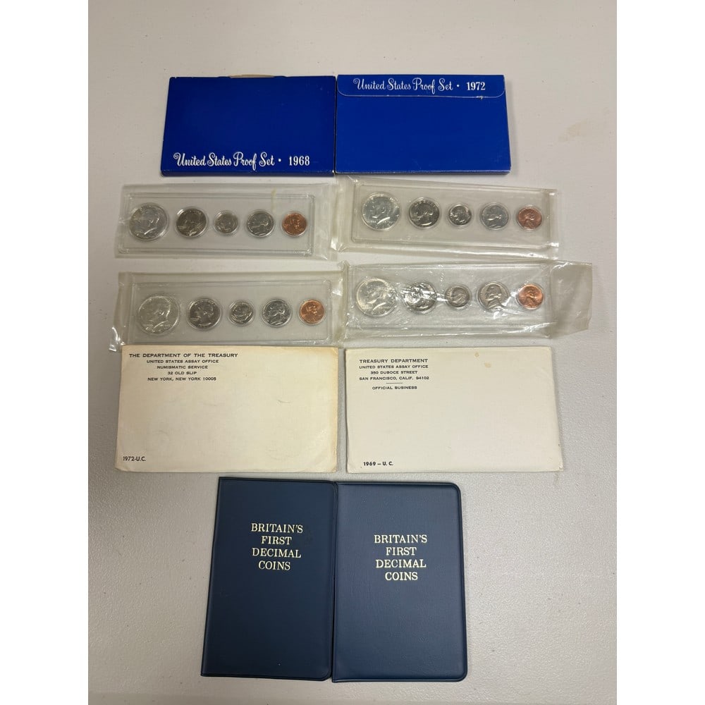 Us/british Coin Lot With Proof Sets/mint Sets (1 of 1)