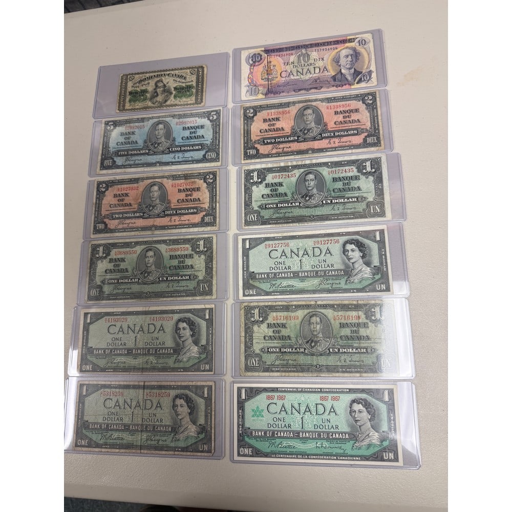 Large Group Of Canadian Currency (1 of 2)