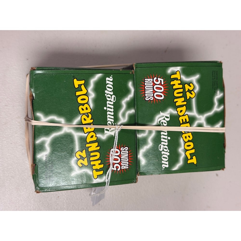 (2) 500 Round Boxes Of Remington 22 Thunderbolt (1 of 1)