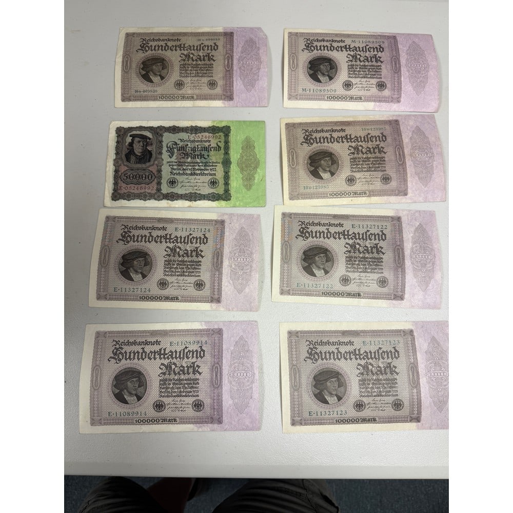 (23) 1920's German Bank Notes: (23) 1920's German Bank Notes