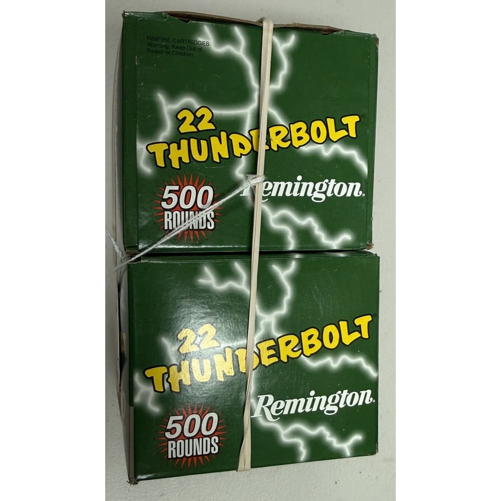 (2) 500 Round Boxes Of Remington 22 Thunderbolt (1 of 1)