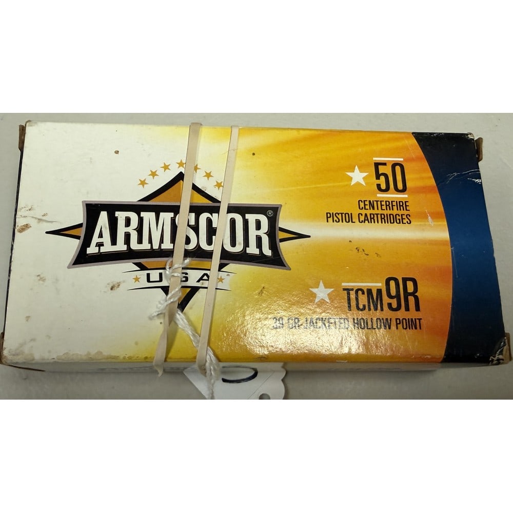 Box Of Armscor Tcm 9r Ammo 39 Grain: Box Of Armscor Tcm 9r Ammo 39 Grain